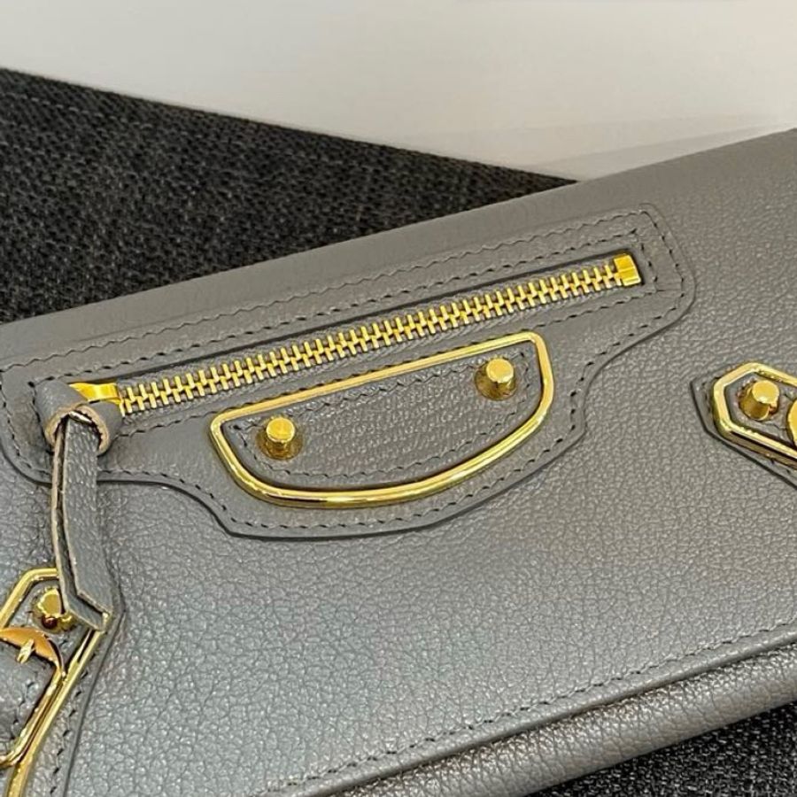 Balenciaga long wallet ( Grey )-4
