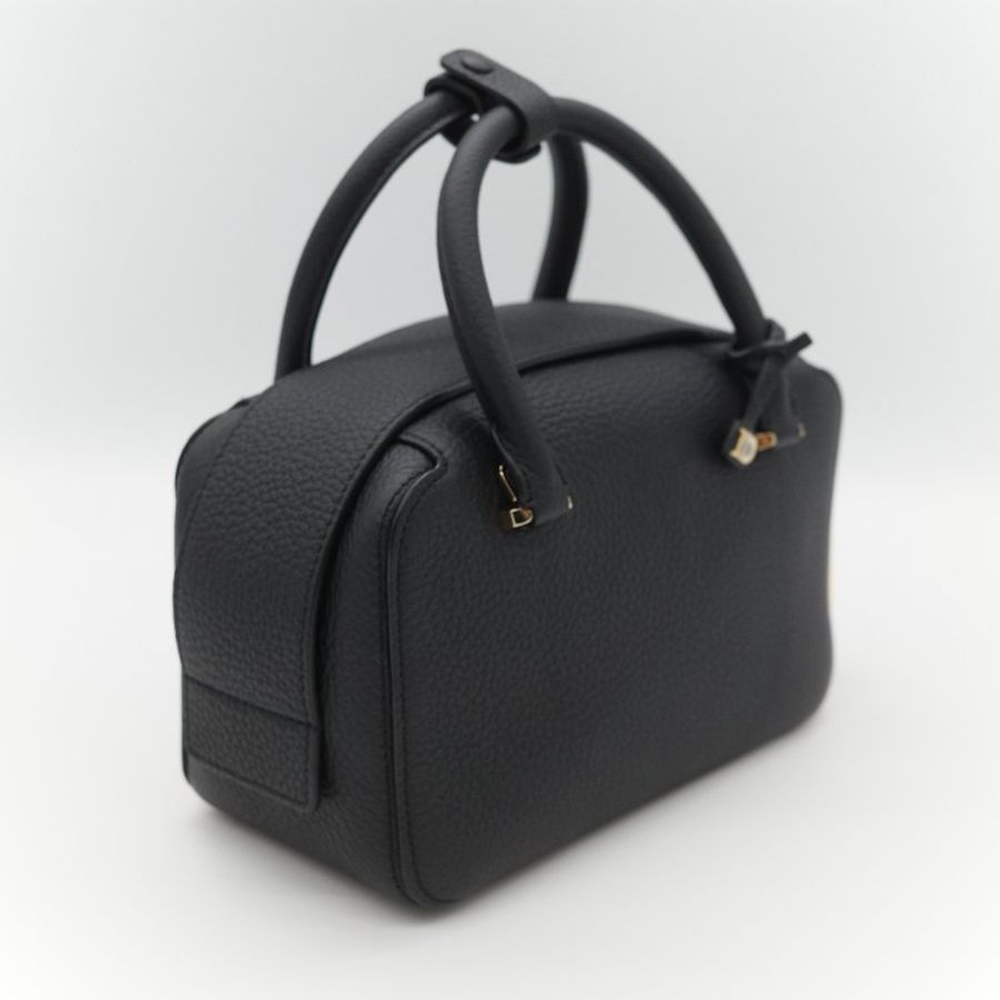 專櫃12 萬🌟全套全配(超級新♥️絕美必入)Delvaux 德爾沃 Cool Box 黑色 牛皮 Mini 21cm 手提包 斜挎包-6