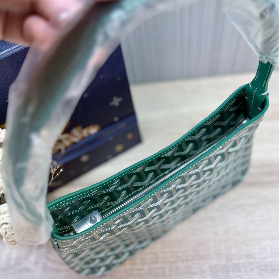 Goyard mini HOBO綠色戈雅迷你HOBO肩背手提托特包購物包-3