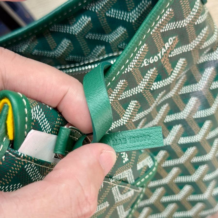 Goyard mini HOBO綠色戈雅迷你HOBO肩背手提托特包購物包-18