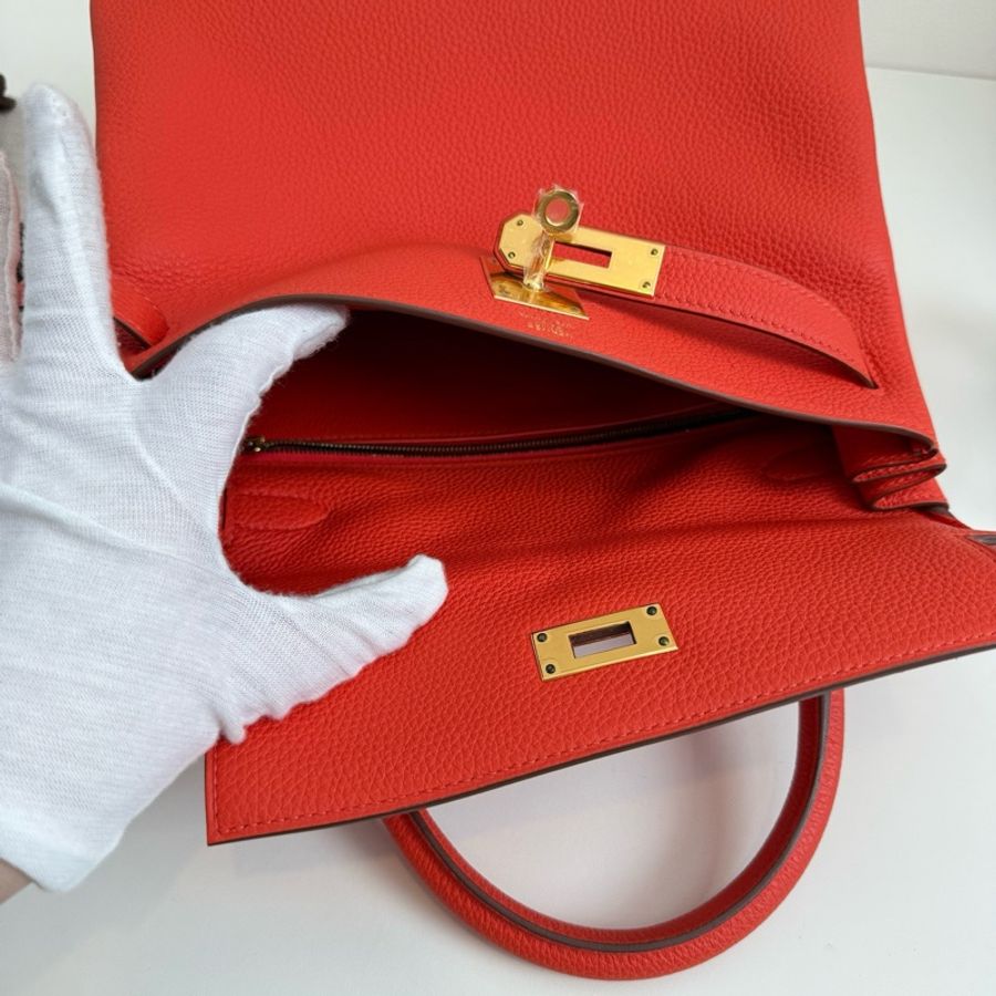 Hermès Kelly 28(凱莉包,28cm,常見尺寸28×22×10cm)-8