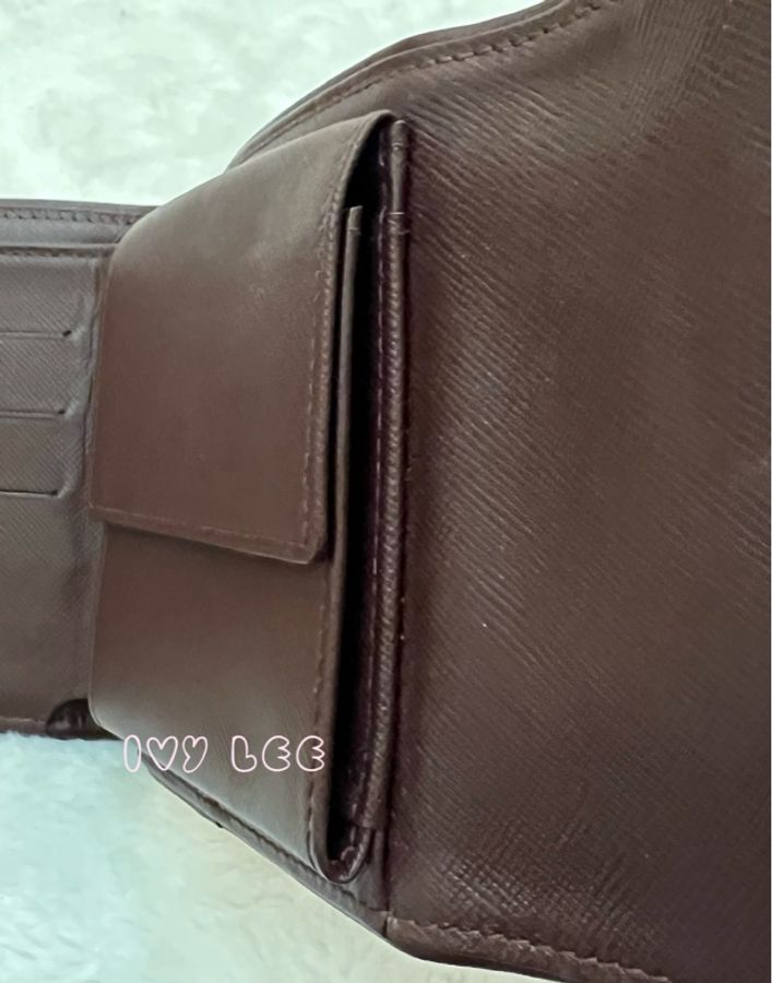 LOUIS VUITTON  Monogram單寧 短夾 櫻桃紅 M92241正品 二手精品-12