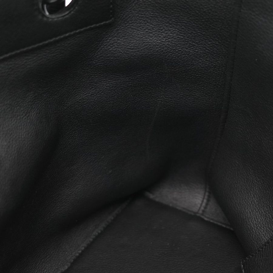 Loewe 羅威 Anagram 碳黑色 Tote Bag 帆布拼皮革 單肩包 手提袋 托特包-32