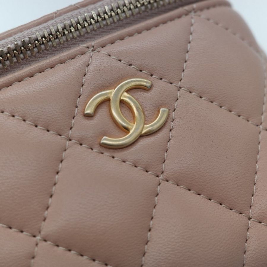Chanel 香奈兒 手提 方盒子 粉紅色 牛皮 斜挎包 鏈條包-9