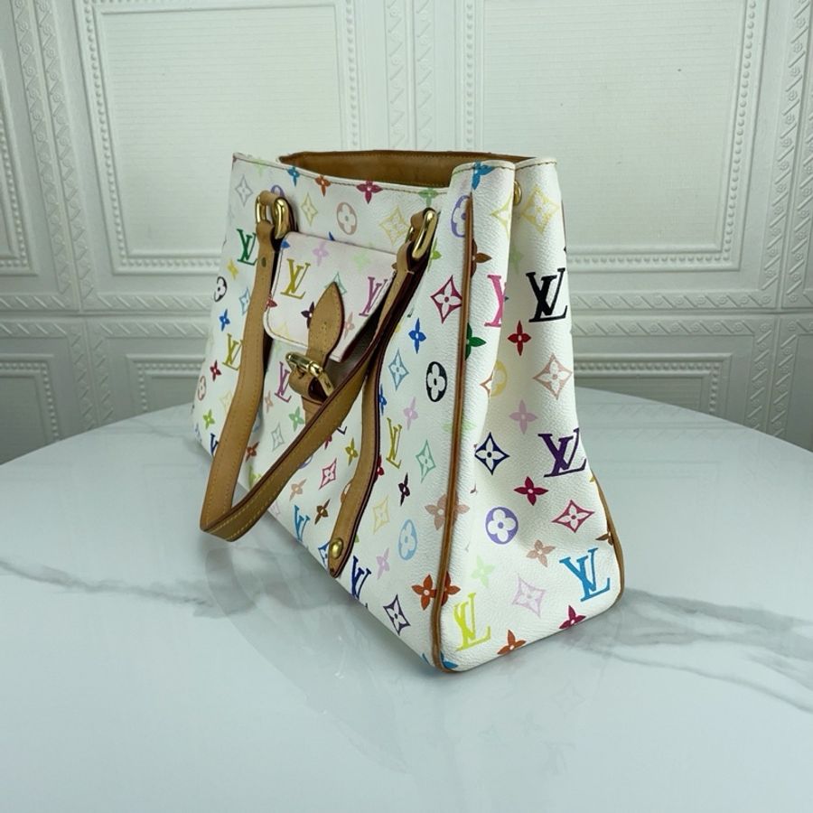 LV 路易威登白三彩村上隆联名tote包-2