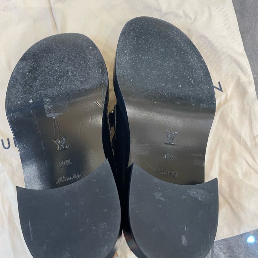 98新路易威登/Louis Vuitton  小皮鞋 尺碼 37半碼 附件：塵袋-8