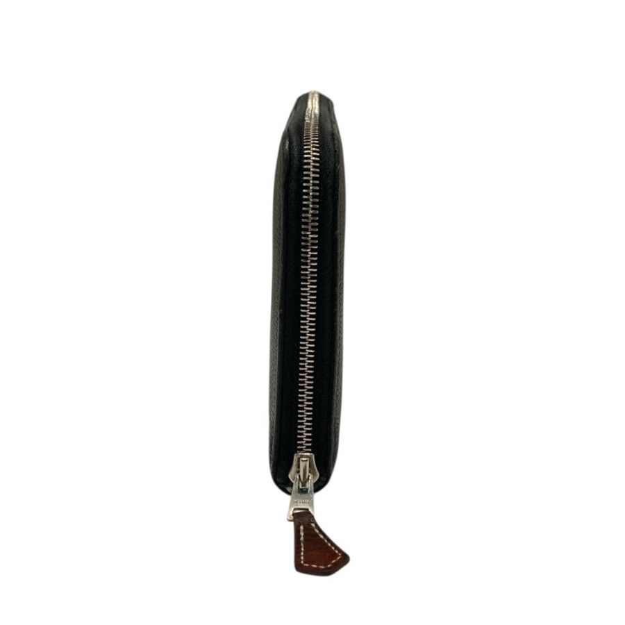 HERMES AZAP LONG SILKIN 長夾 絲巾 黑色-2