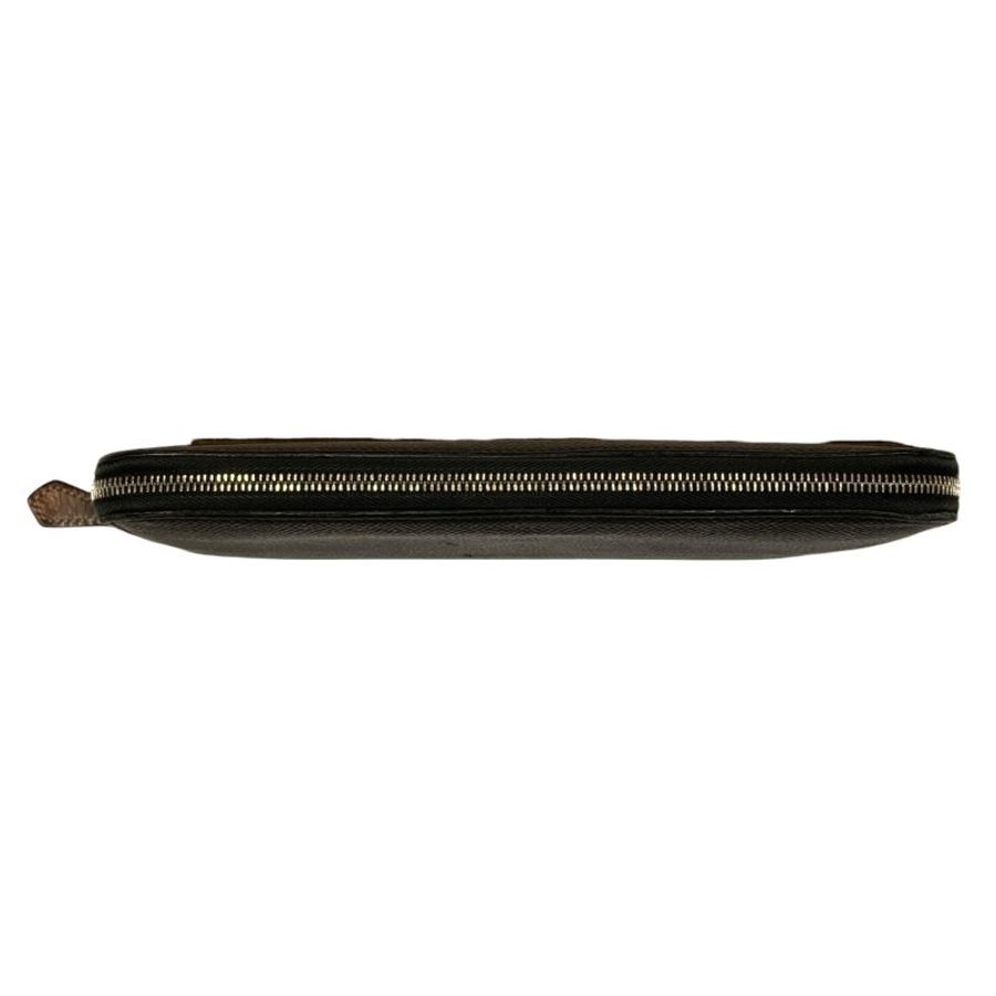 HERMES AZAP LONG SILKIN 長夾 絲巾 黑色-4