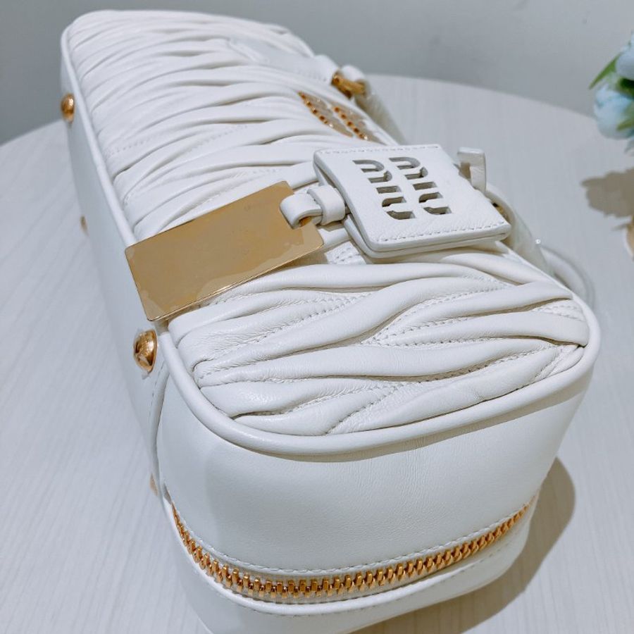 TK1966 Miu Miu 經典皮紋兩用包包 Arcadie Matelassé Nappa Regular Leather Bag-7