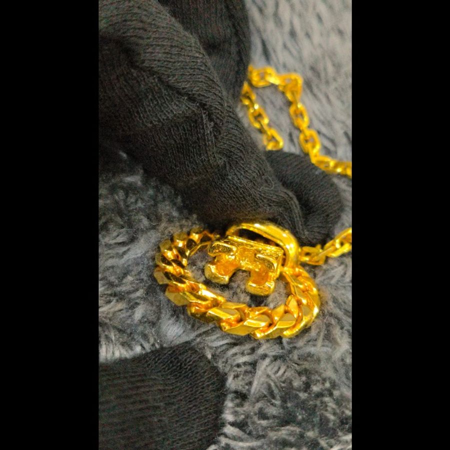 🍀Celine Vintage🍀 凱旋門金屬圓環項鍊-16