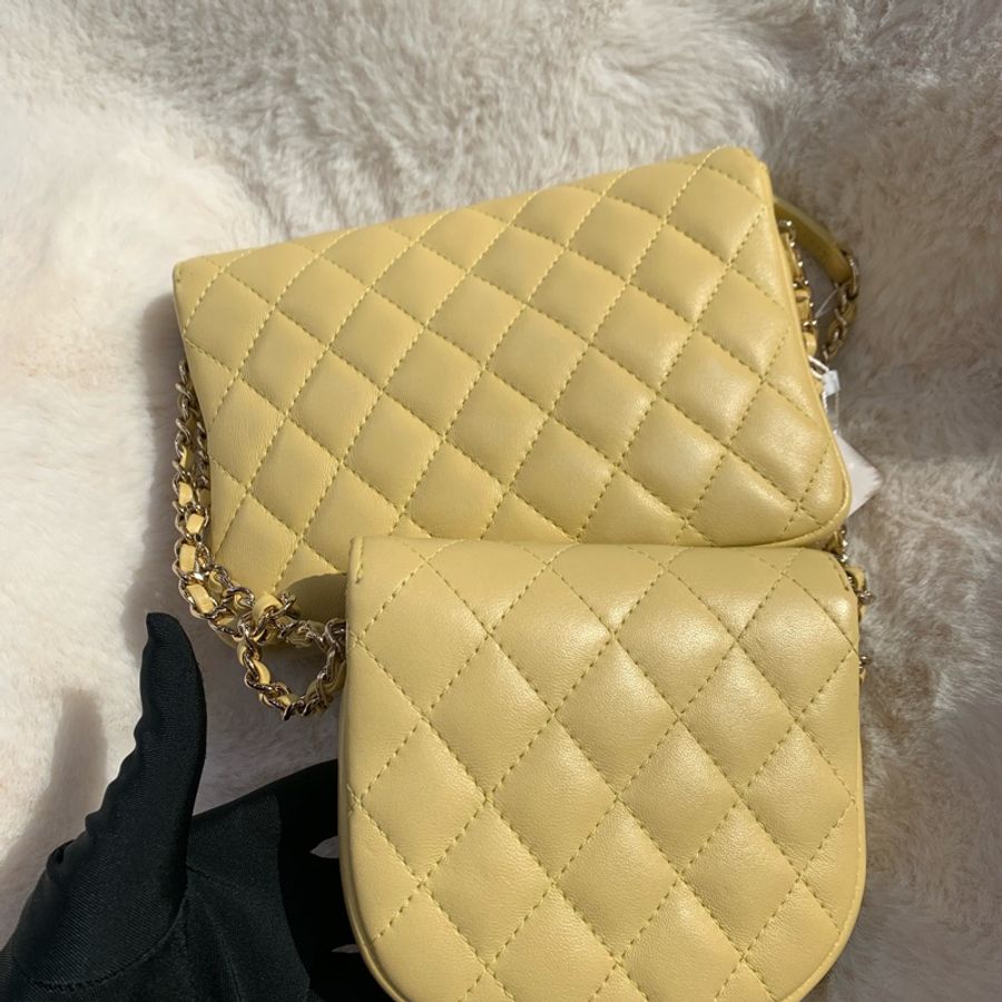 CHANEL 小雞黃子母袋 XC318-1