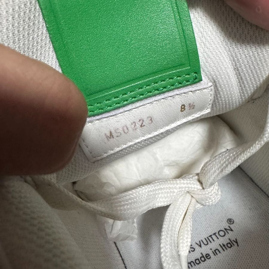 Lv Trainer白綠 路易威登時尚休閒板鞋 男款 白綠 42.5碼-6