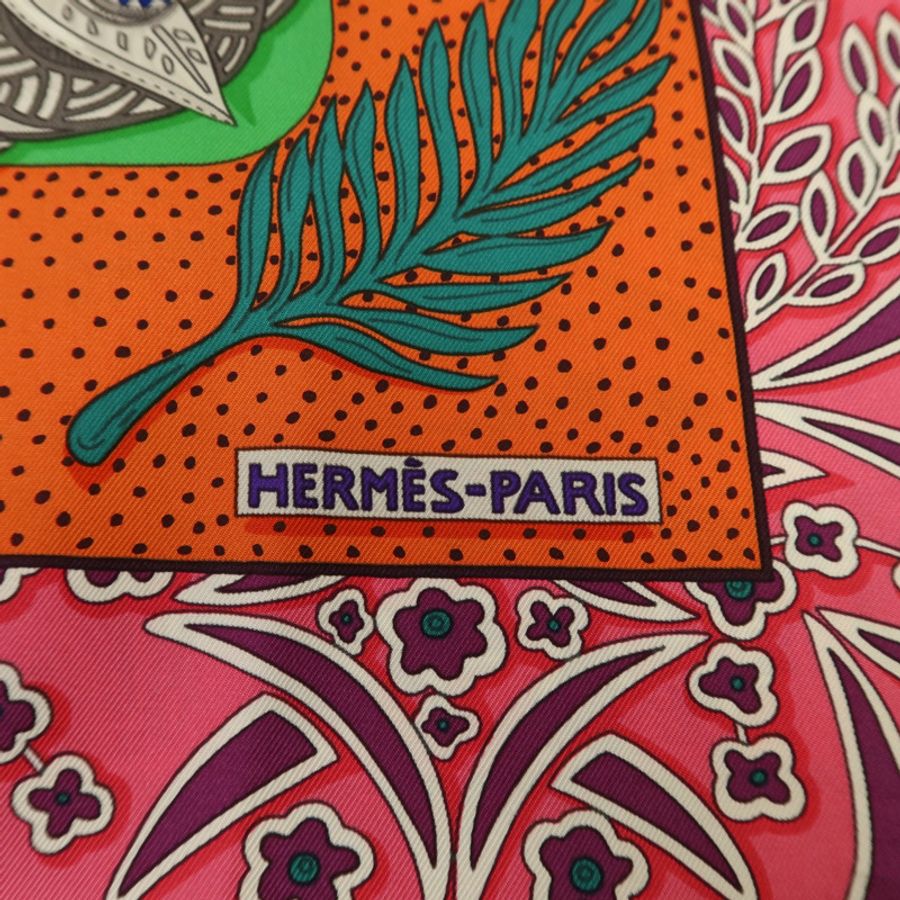 HERMES 絲質Scarf 90X90絲巾-5