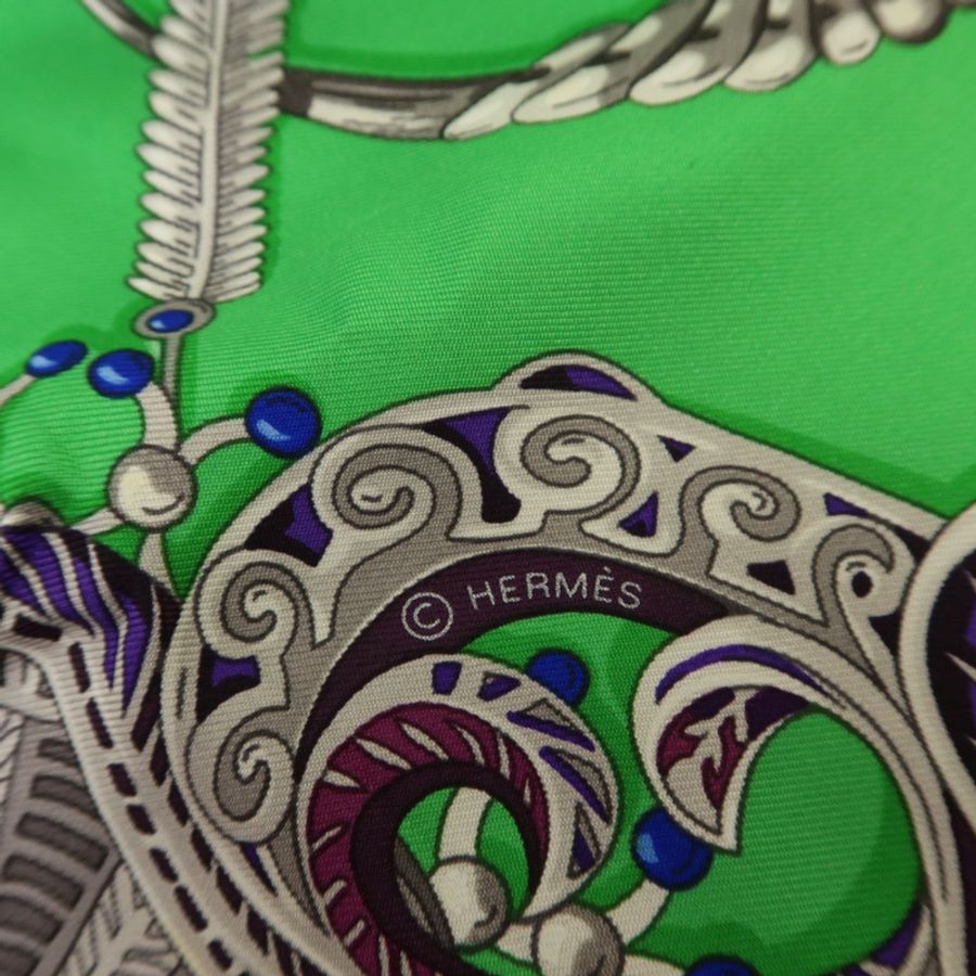 HERMES 絲質Scarf 90X90絲巾-6
