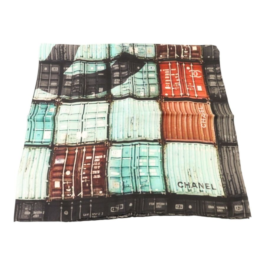 CHANEL 絲質Scarf 86x86絲巾-1