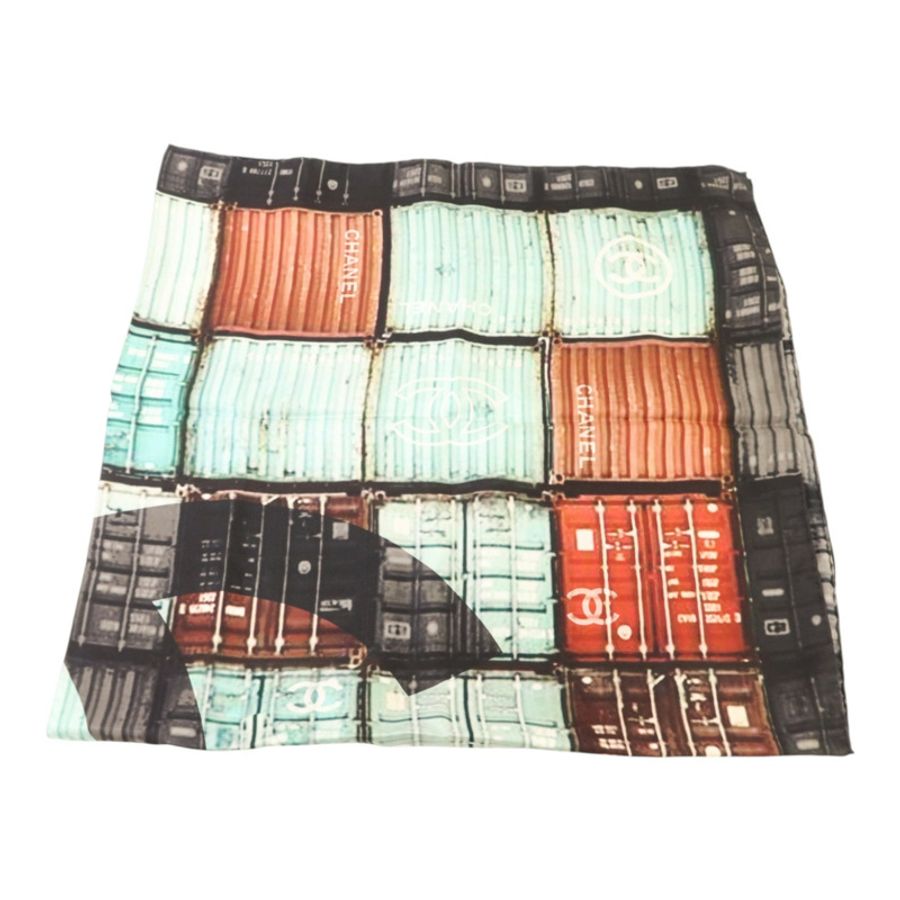 CHANEL 絲質Scarf 86x86絲巾-3