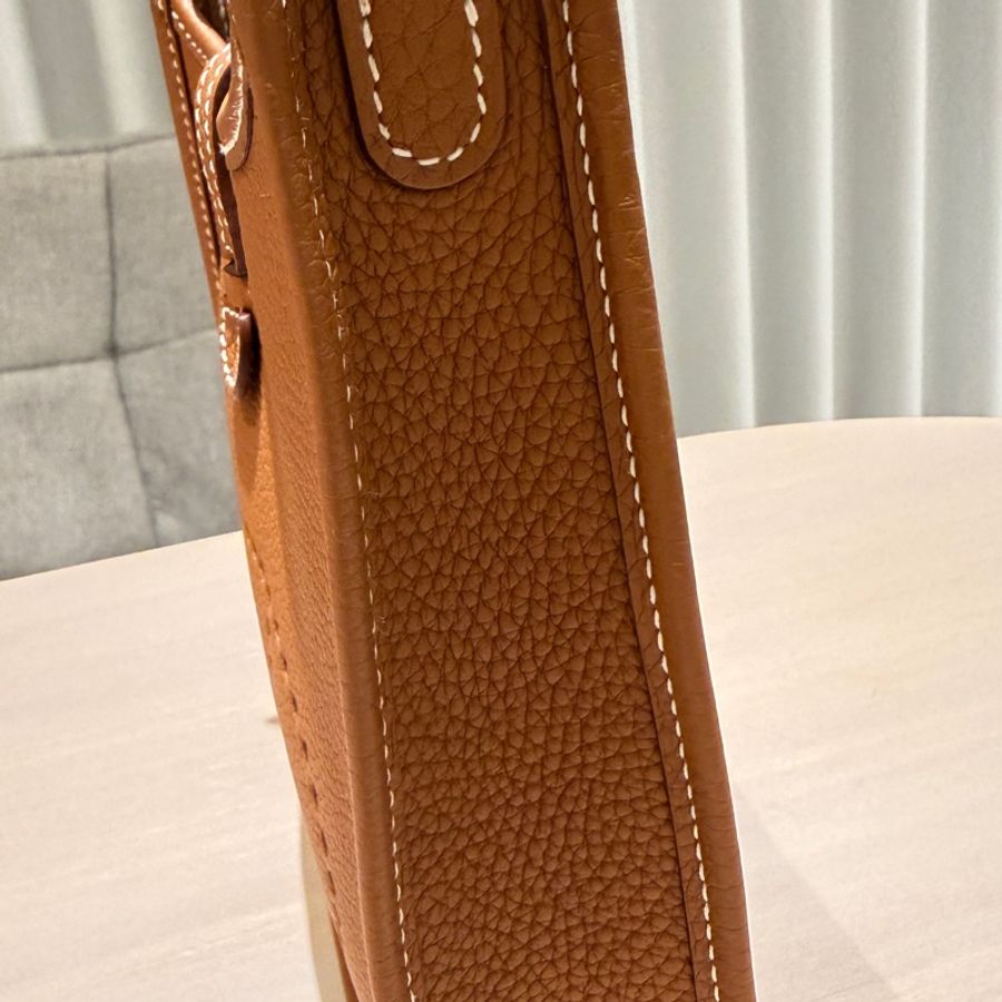 Hermès Evelyne 16 TPM 金棕色|Cavale帆布肩帶|全新未使用-5