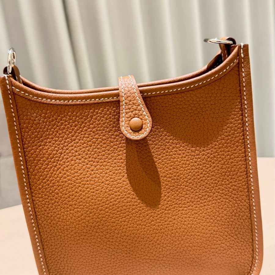 Hermès Evelyne 16 TPM 金棕色|Cavale帆布肩帶|全新未使用-6