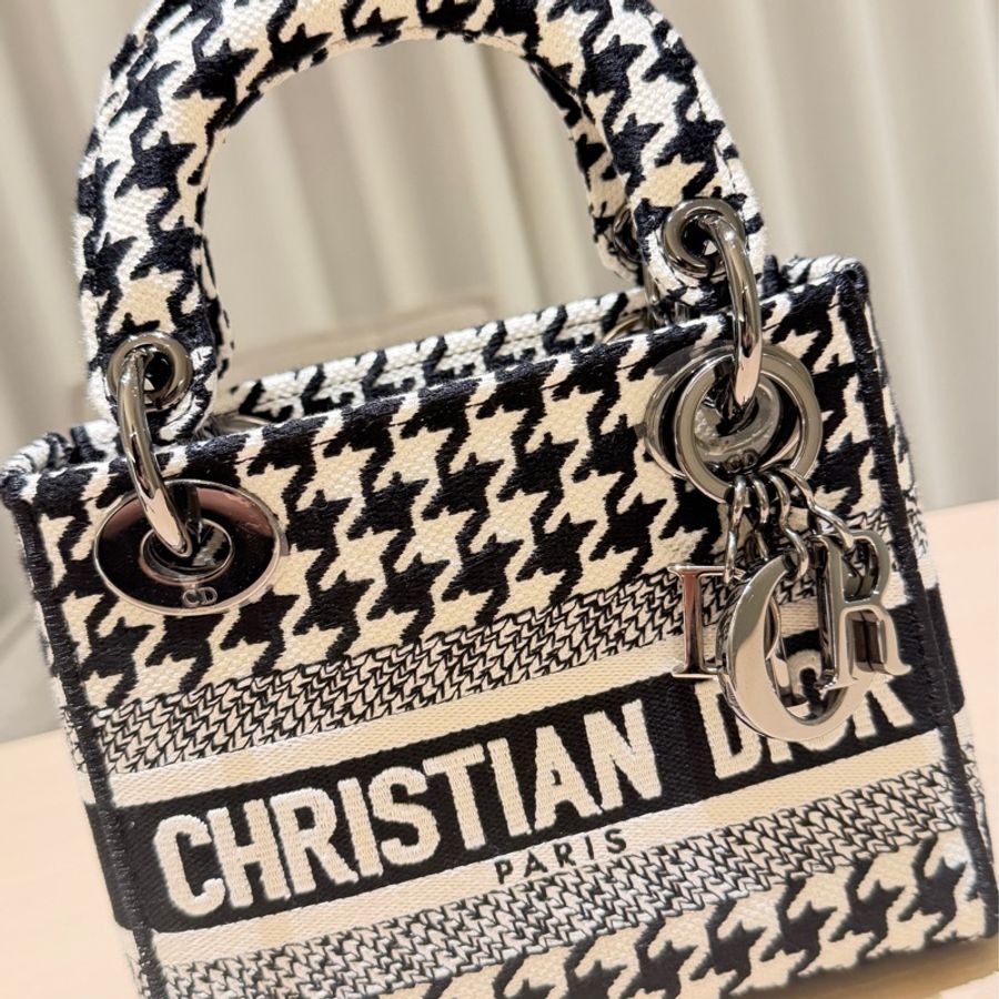 Dior Lady Dior Mini 千鳥格|黑白經典款|手提斜背|9成新-1