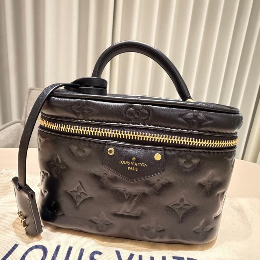 Louis Vuitton Vanity PM 黑色壓紋｜全新未使用｜手提斜背-1
