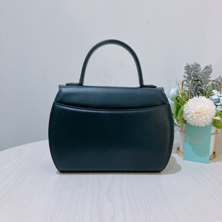 TK1974 Givenchy 紀梵希復古翻蓋式兩用包包 Vintage Circle Logo 2 Way Bag Calfskin Navy x GHW #1300875 1283577(80%New) (N/A)-1