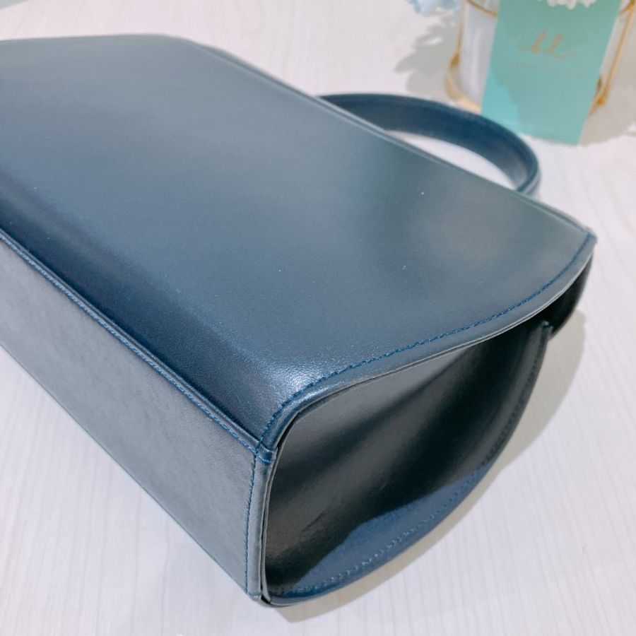 TK1974 Givenchy 紀梵希復古翻蓋式兩用包包 Vintage Circle Logo 2 Way Bag Calfskin Navy x GHW #1300875 1283577(80%New) (N/A)-9