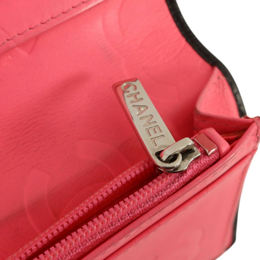 CHANEL 牛皮皮革Cambon Wallet長錢包-9