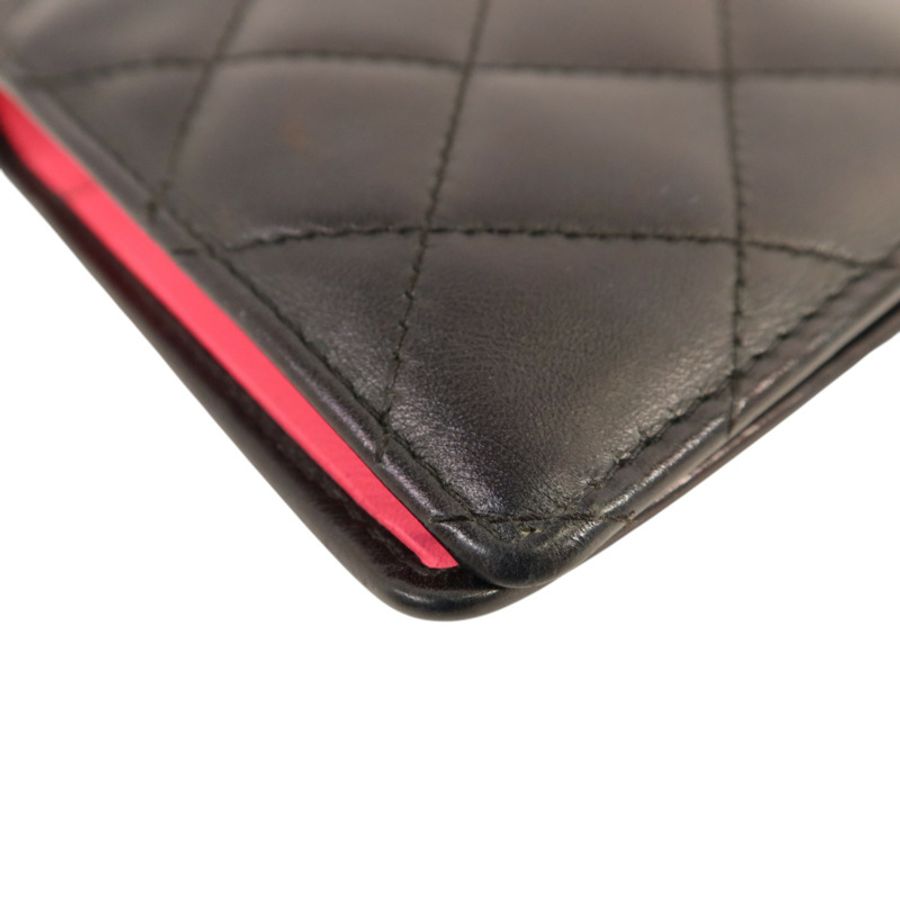 CHANEL 牛皮皮革Cambon Wallet長錢包-12