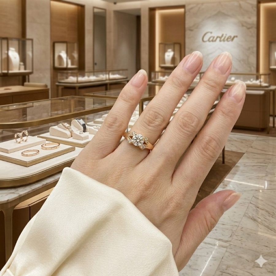 經典優雅 Cartier 卡地亞 Ballerine 芭蕾系列 18K金 750 玫瑰金 GIA 天然鑽石戒指 鑽戒-0