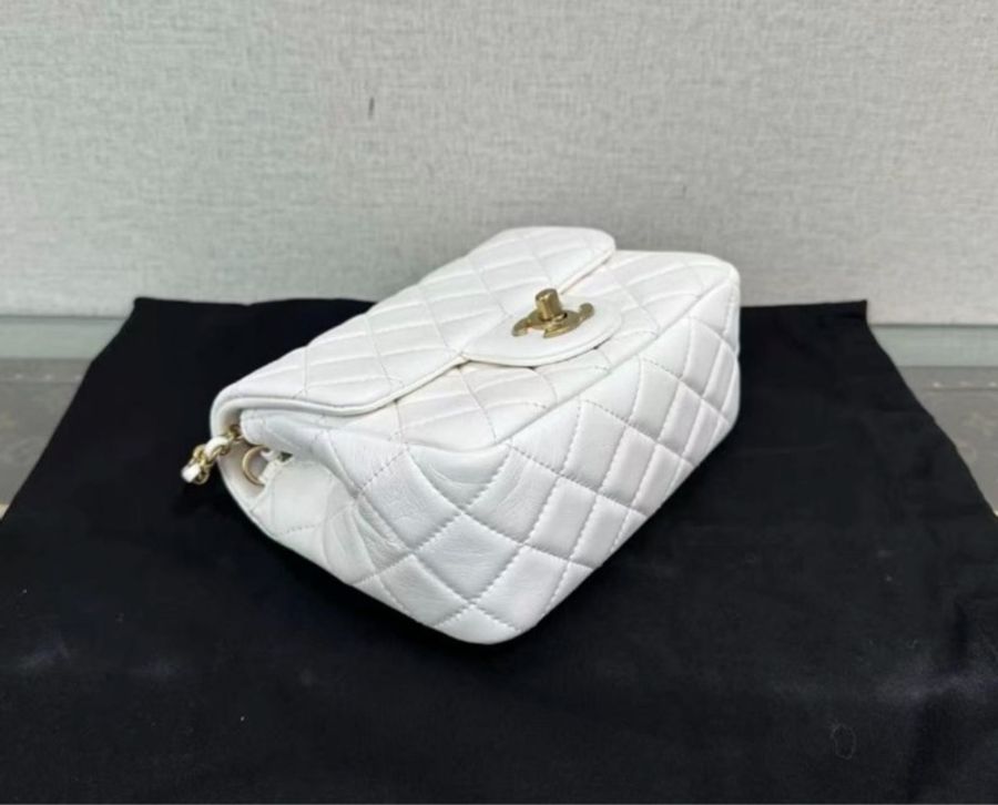 CHANEL 白金金球方胖子17*13*7.55 98新配件塵袋盒子保卡-5