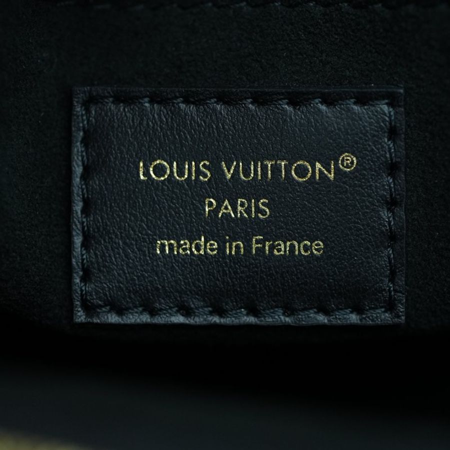 近全新 Louis Vuitton/路易威登 Babylon黑色壓紋牛皮托特 附原裝肩帶-9
