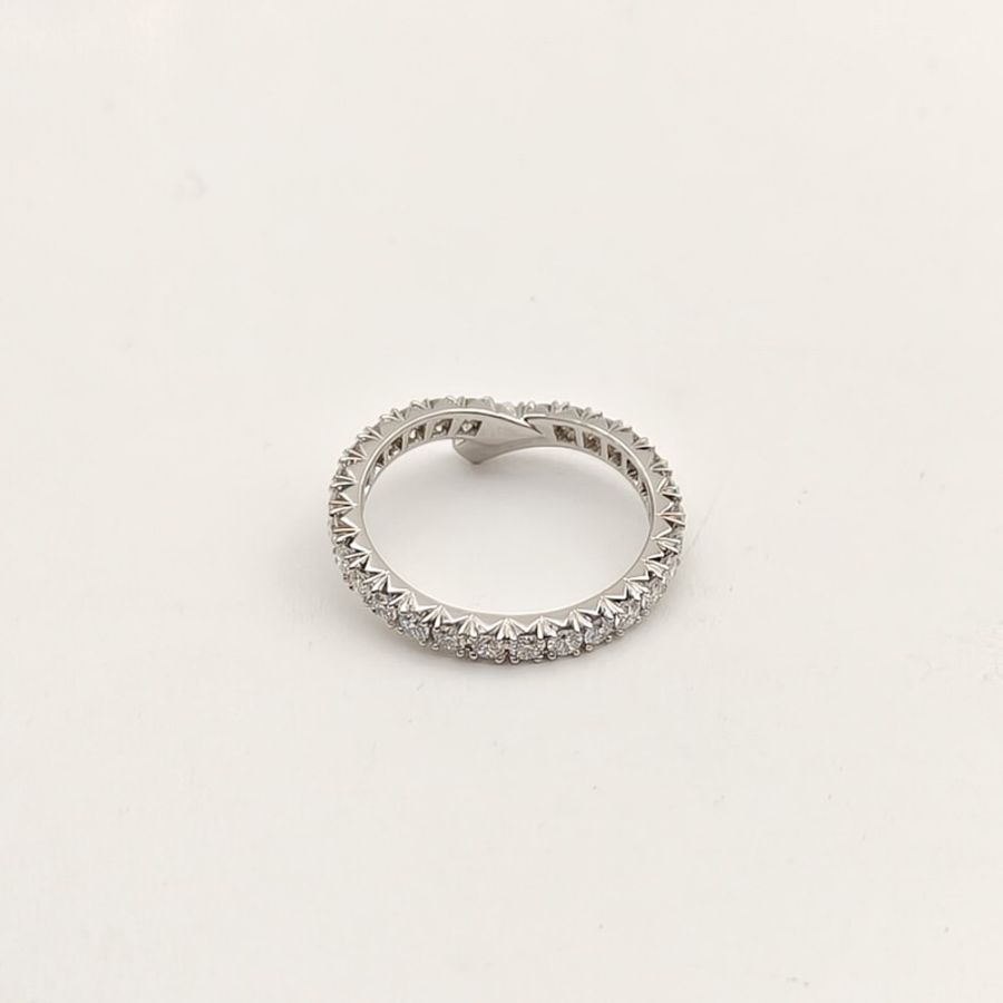 HARRY WINSTON 鑽石pt950HWribbon排戒滿鑽戒指-3