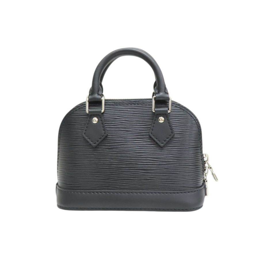 黑色 EPI 水波紋 牛皮 Nano Alma 艾瑪包【LOUIS VUITTON LV 路易威登】 M81945-1
