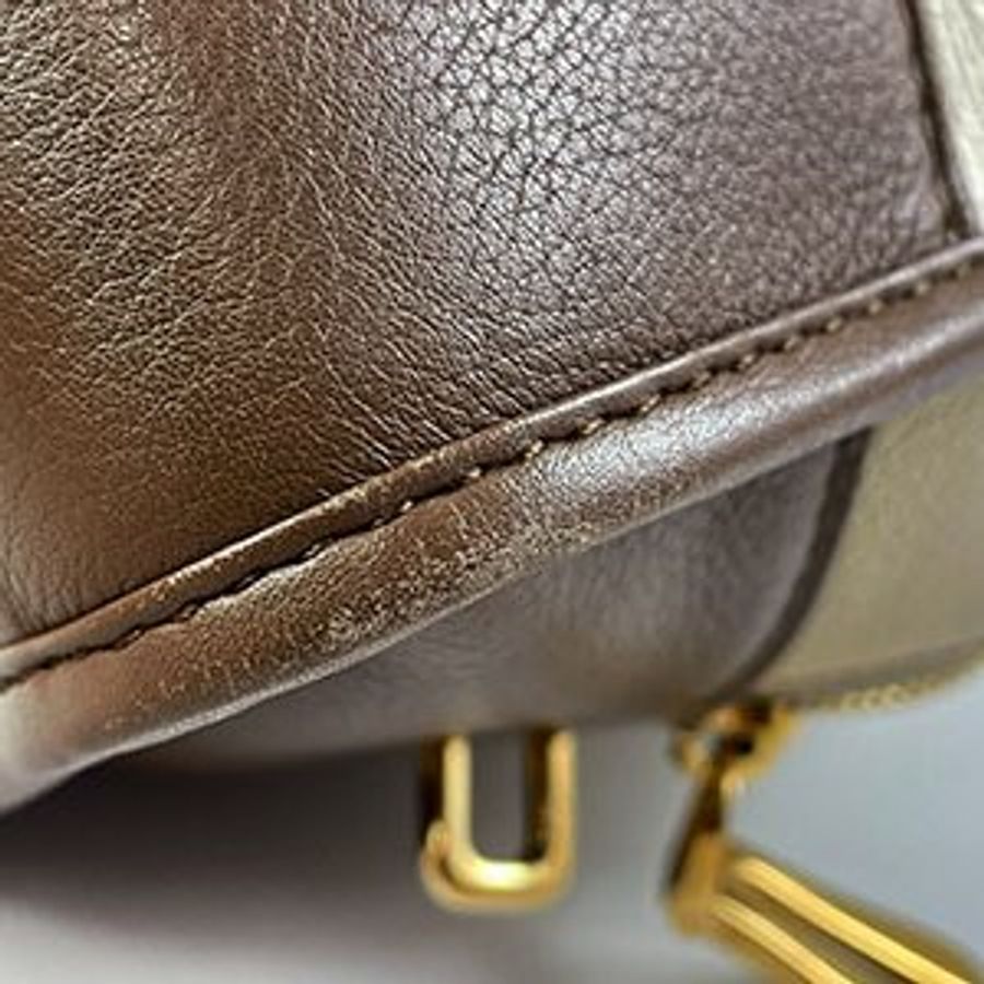 *奢華大道國際精品*【LW226】LOEWE酒紅色/淺咖啡色/灰白色 NAPA小牛皮 AMAZONA手提包 28CM-9
