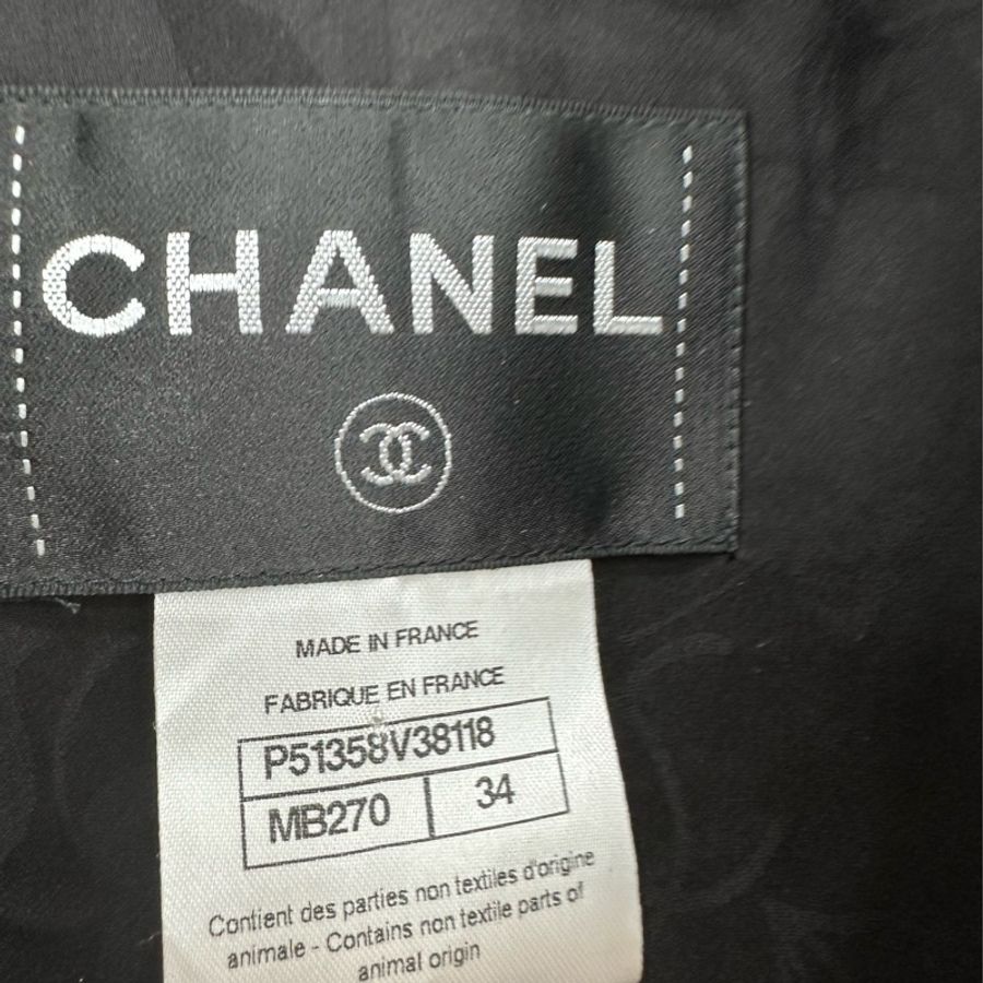 Chanel香奈兒 2015春夏潑墨斜紋軟呢外套外套 34碼-3