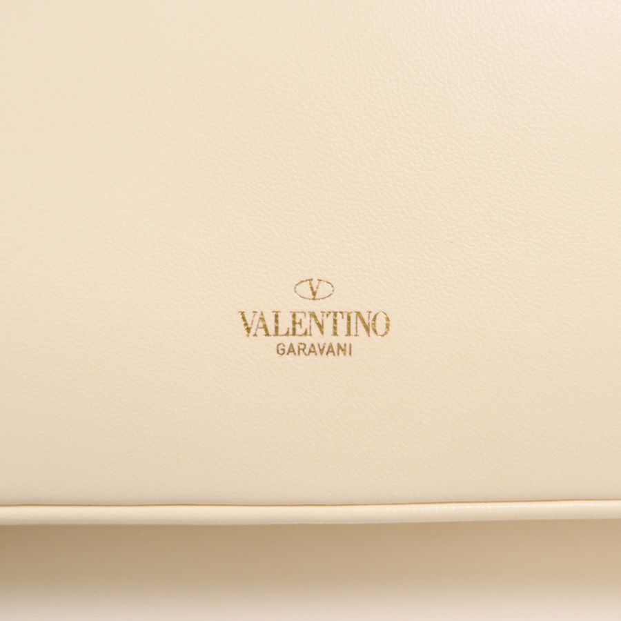 Valentino 牛皮皮革Stud Sign V Logo Bag金扣手挽肩背兩用袋-10