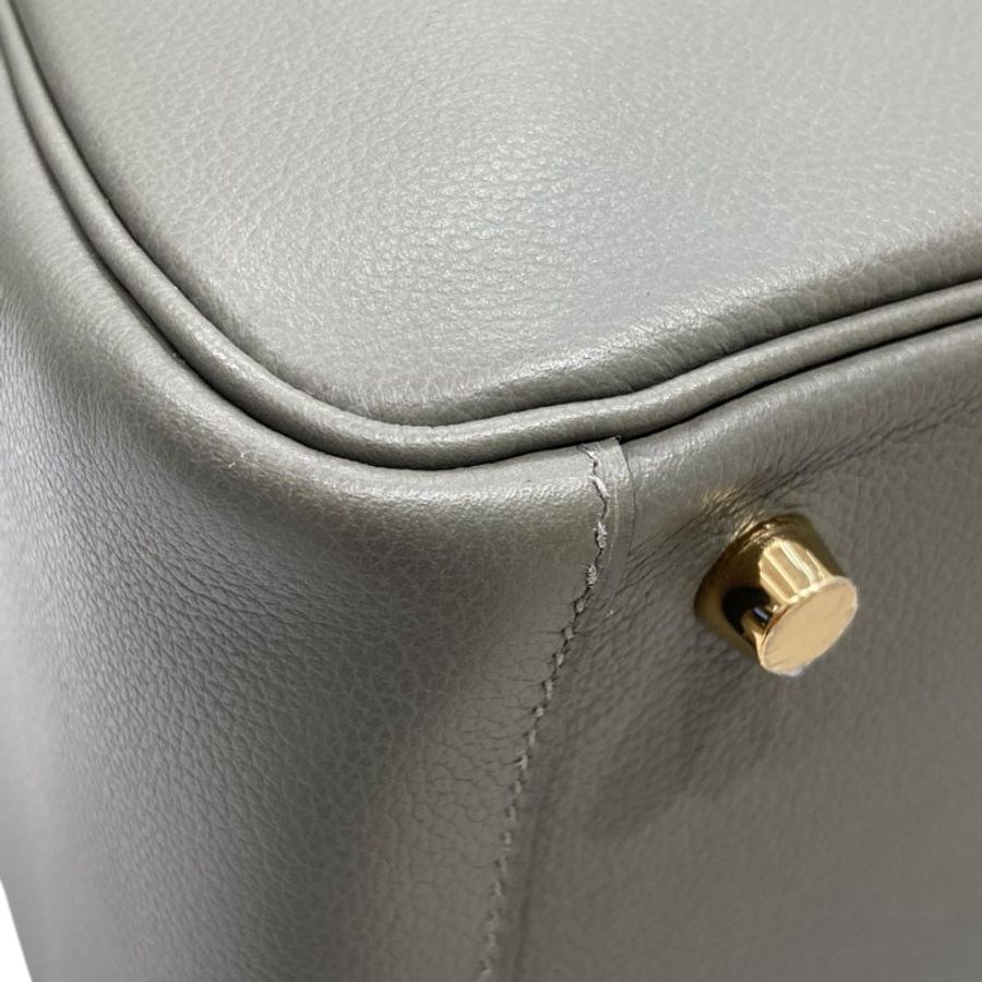 Hermès 愛馬仕 Lindy 26 灰綠 皮革 手提肩背包-8