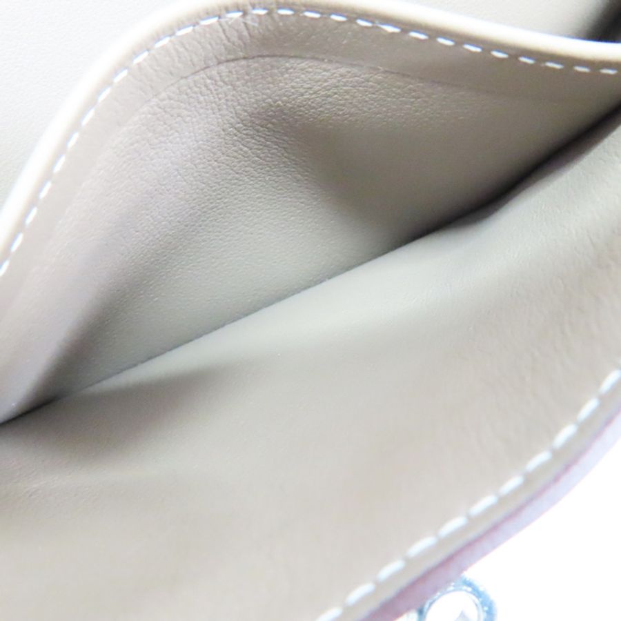 大象灰 Evercolor牛革 Mini Jypsiere 肩背包 B刻 銀釦【HERMES 愛馬仕】-5