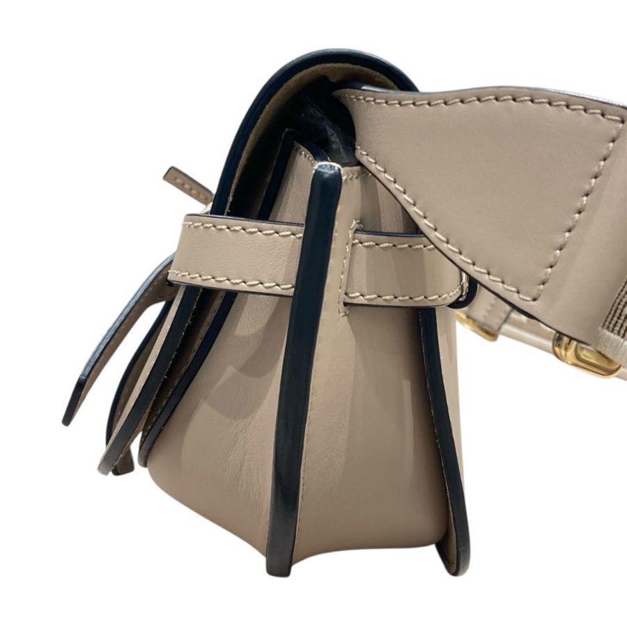 LOEWE 羅意威 GATE DUAL BAG 小牛皮 卡其色 金扣-3