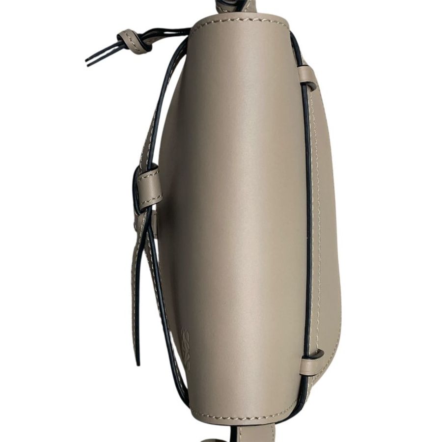 LOEWE 羅意威 GATE DUAL BAG 小牛皮 卡其色 金扣-10