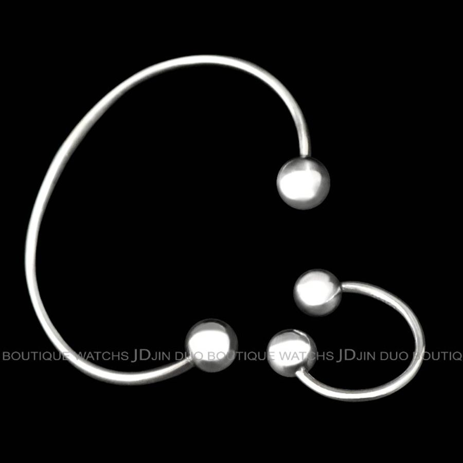 金鐸精品~C788 GEORG JENSEN喬治傑生Sphere Ball圓珠球形系列925銀開口式手環戒指-1