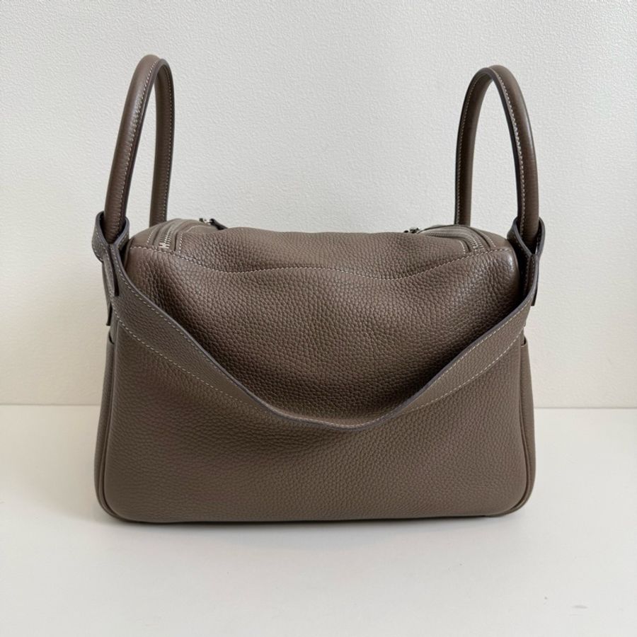 Hermes 愛馬仕 Lindy 30 大象灰 銀扣-2