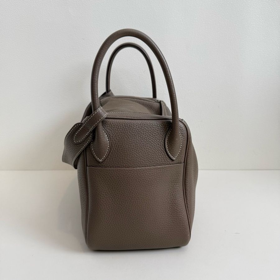 Hermes 愛馬仕 Lindy 30 大象灰 銀扣-3
