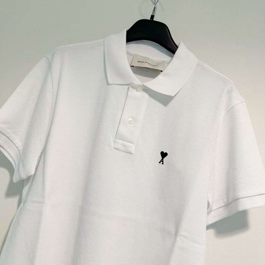Ami Paris❣️Polo 白色 S M-2