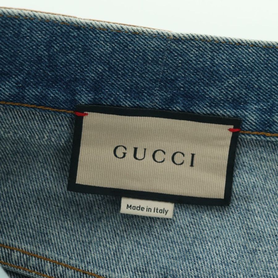 【日本直送】GUCCI Buggy 牛仔褲,牛仔藍,貨號 758153,正品號 158567M-10