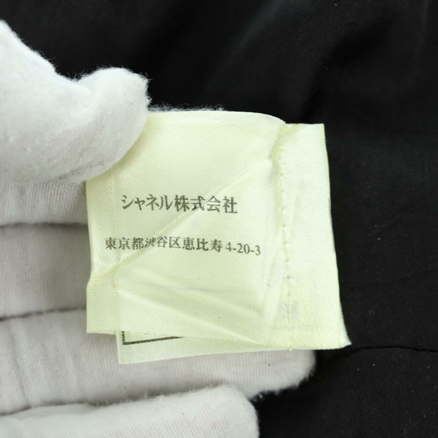 【日本直送】香奈兒黑色人造絲夾克,CC標誌,貨號158563M-13