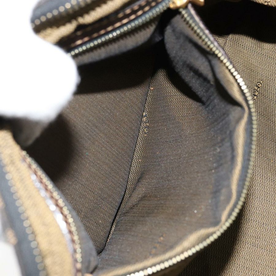 【日本直送】FENDI Zucca帆布單肩包 棕色/黑色 正品 LNZ068-10