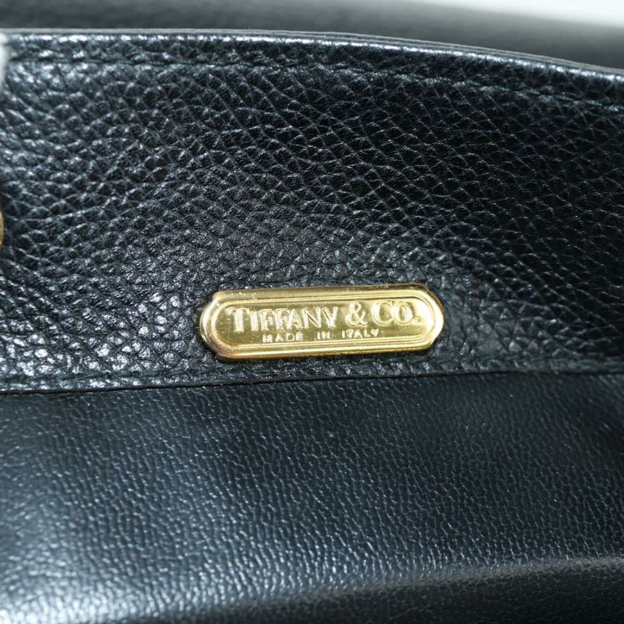 【日本直送】蒂芬妮 (TIFFANY&Co.) 黑色金色皮革雙肩包,正品 LNZ354V-24