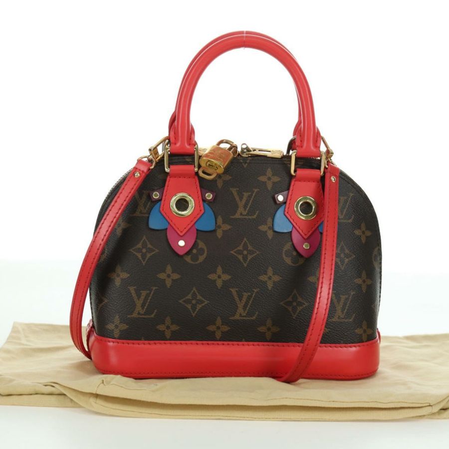 【日本直送】路易威登 Monogram Totem Alma BB 手提包 紅色 M41659 LV 正品 LNZ513SAM-11
