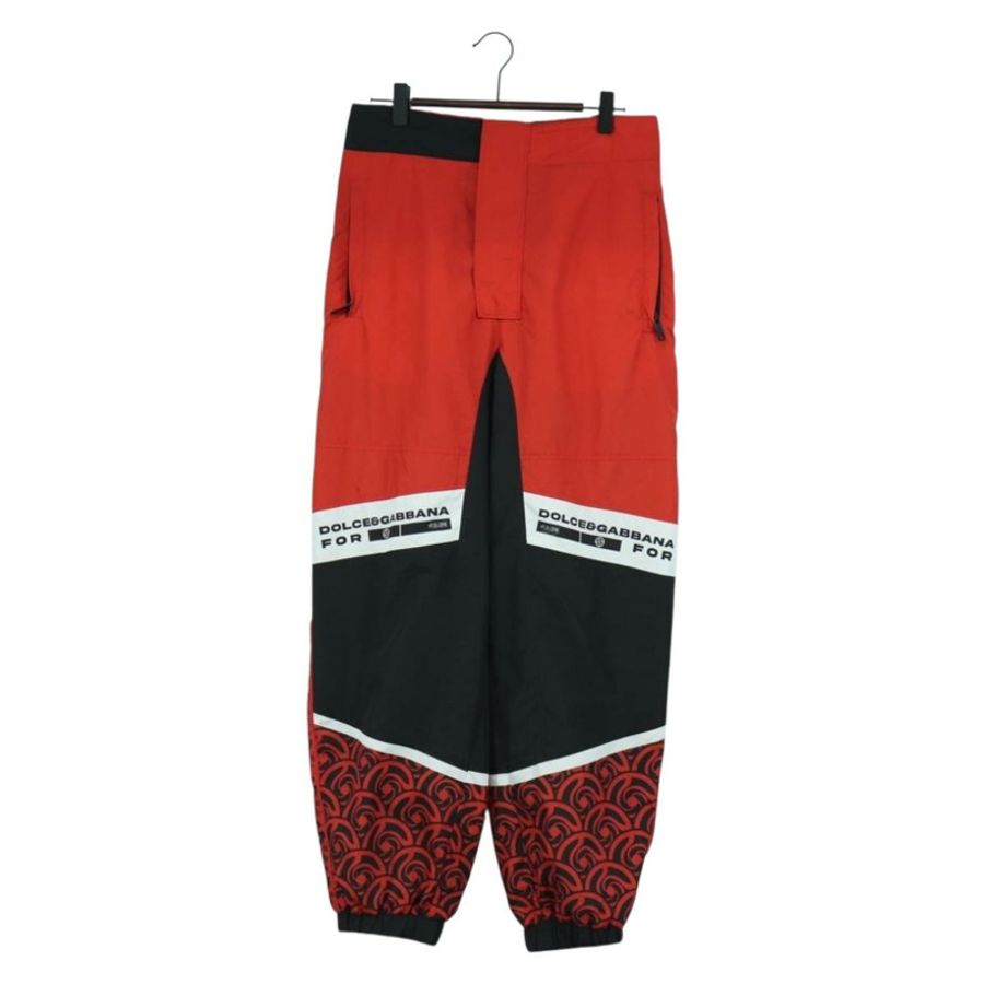 【日本直送】DOLCE&GABBANA D&G x Jujutsu Kaisen 聯名運動褲,紅色,尼龍材質,正品,貨號 167058SAM-0